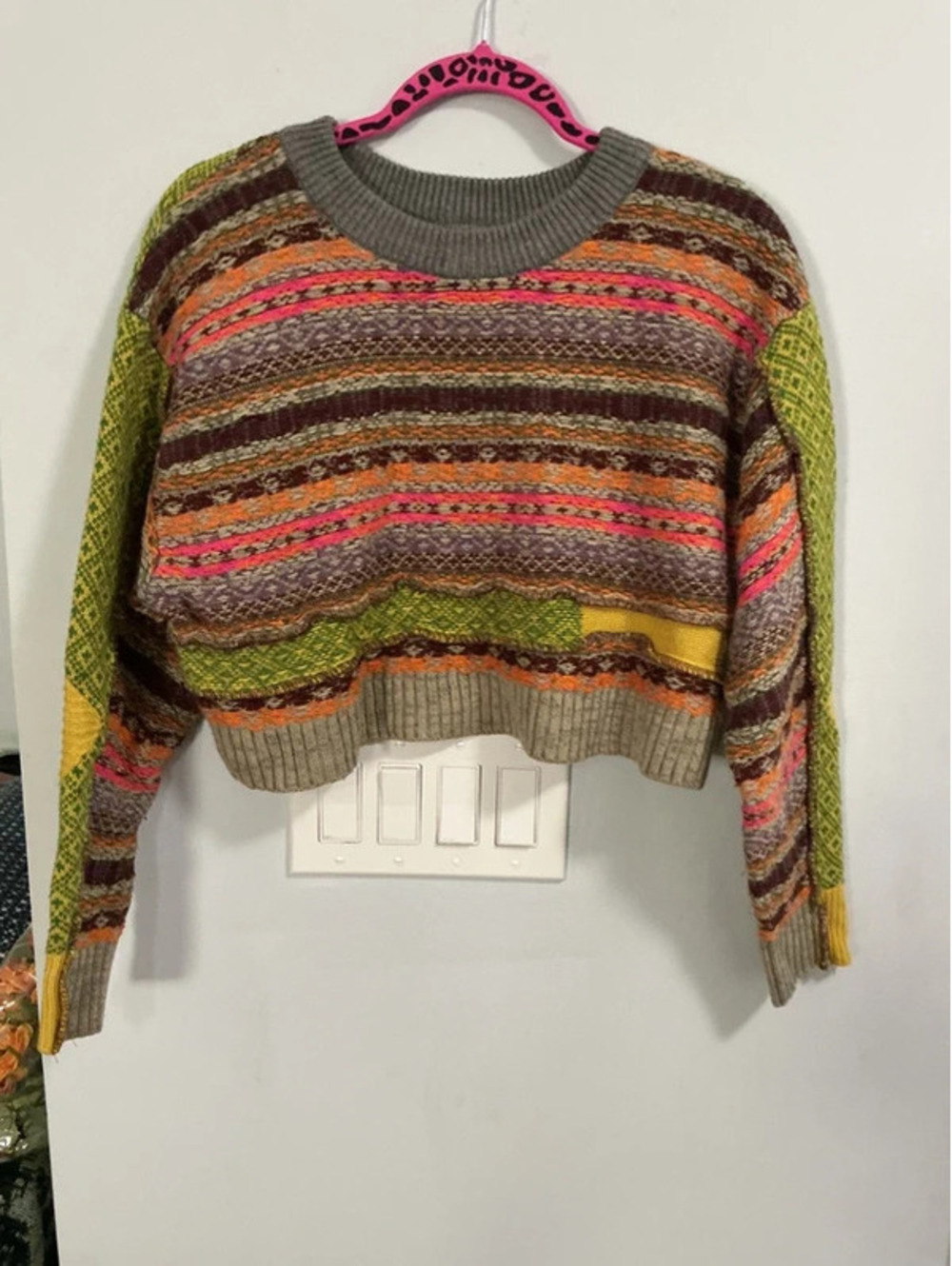 Urban Outfitters Boho Hippie Cropped Sweater #462